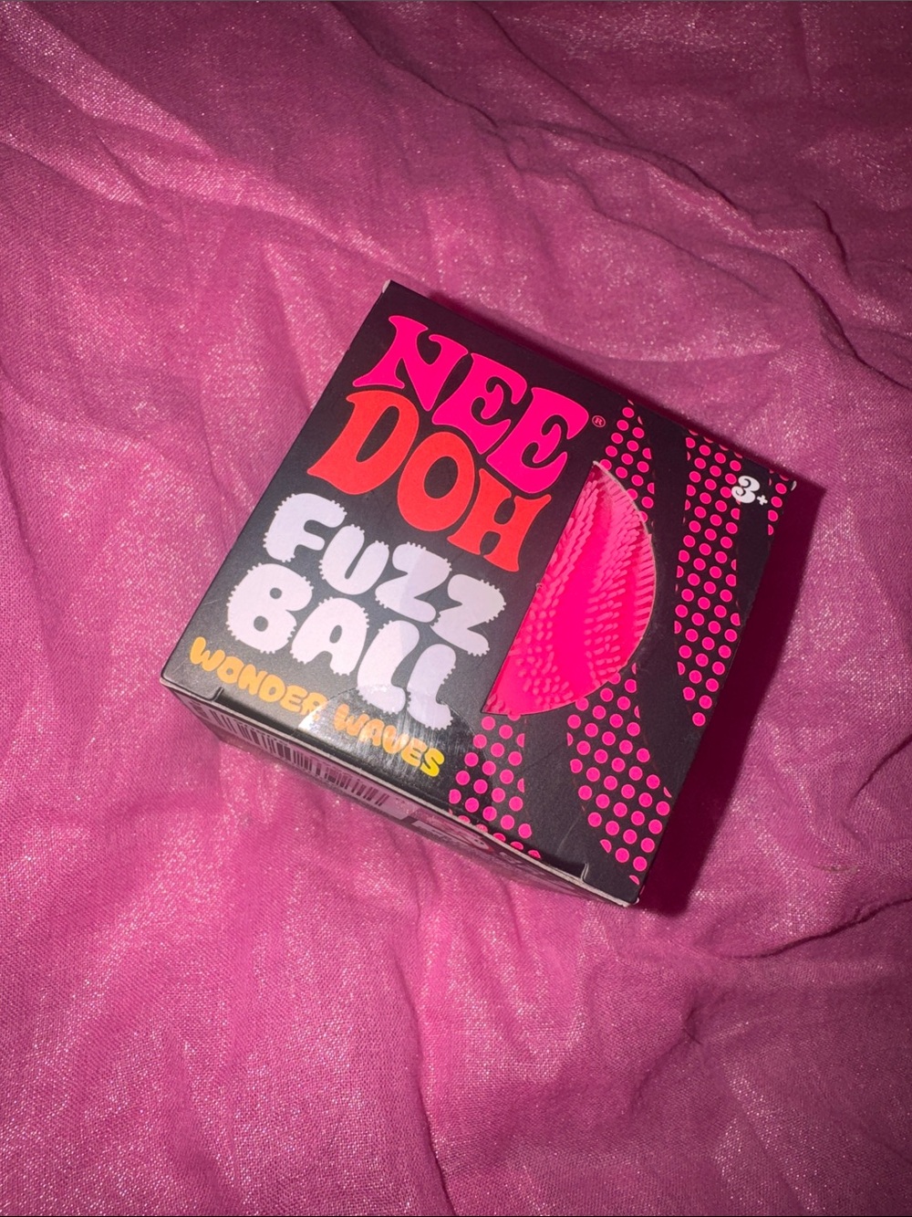 Needoh Fuzz Ball- Pink